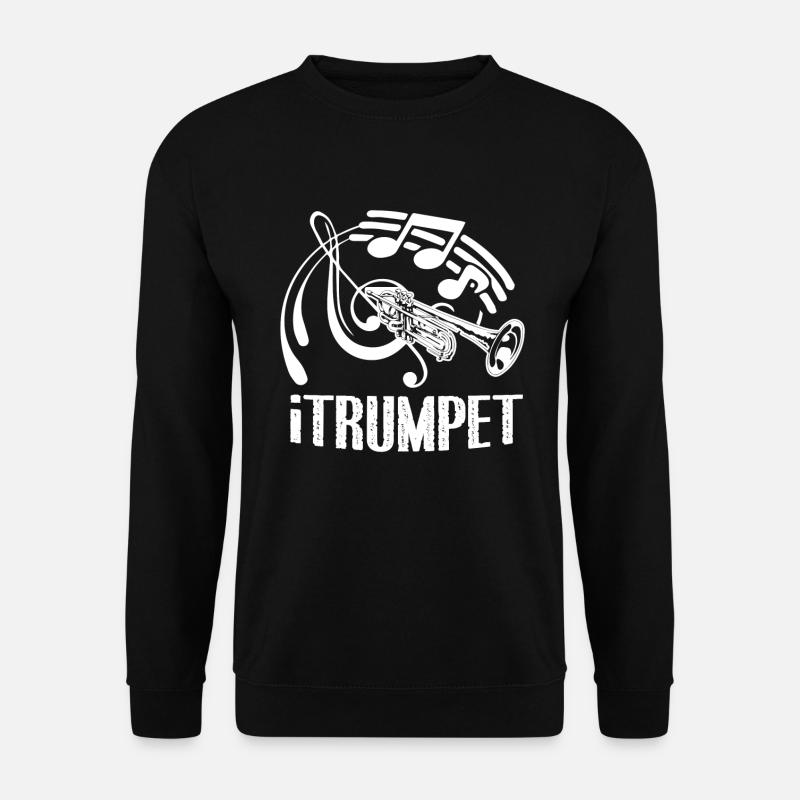 Trompete Lustige Trompete - Unisex Pullover - Schwarz
