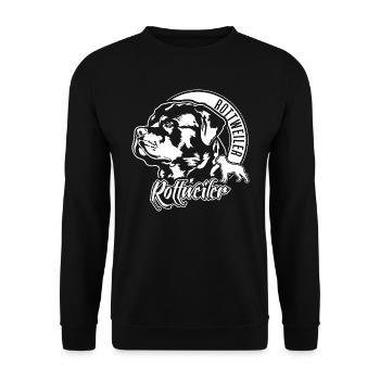 ROTTWEILER Portrait de chien IGP Chiens de sport - Sweat-shirt Unisexe - noir - Devant - Alina (178cm) & Michal (187cm)