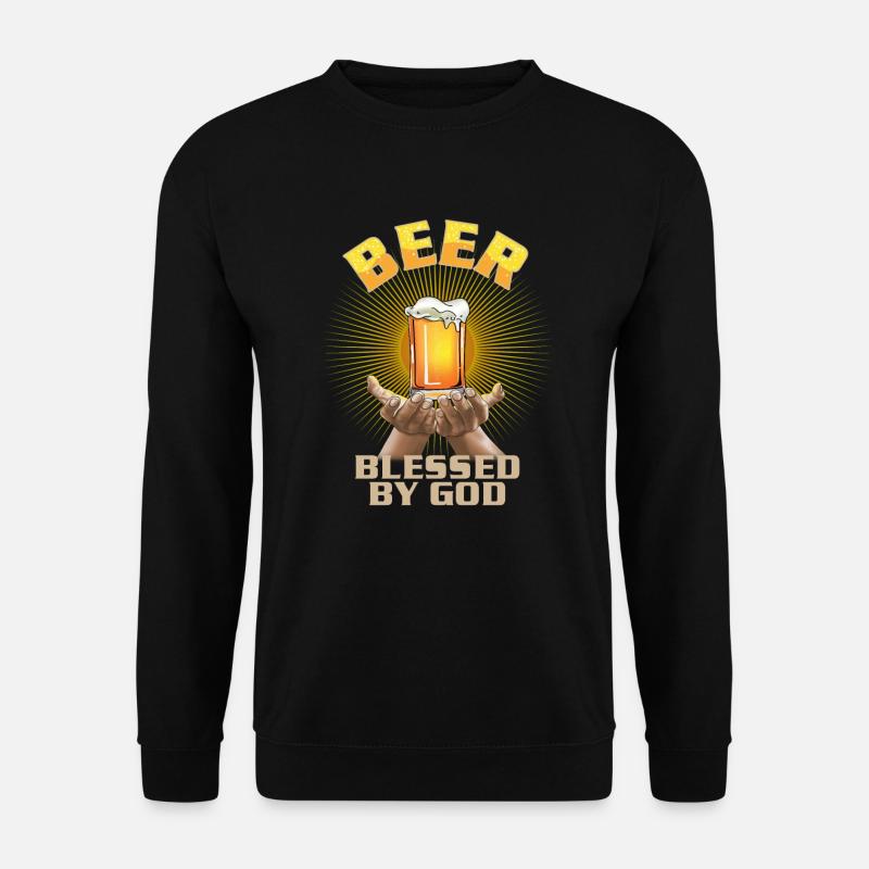 Beer - blessed by God - Unisex Sweatshirt - black