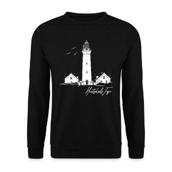 Danemark Hirtshals Lighthouse Holidays - Sweat-shirt Unisexe - noir - Devant - Alina (178cm) & Michal (187cm)