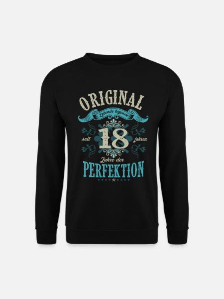 seit 18 Jahren lebende legende geschenk zum 18 - Unisex Pullover - Schwarz