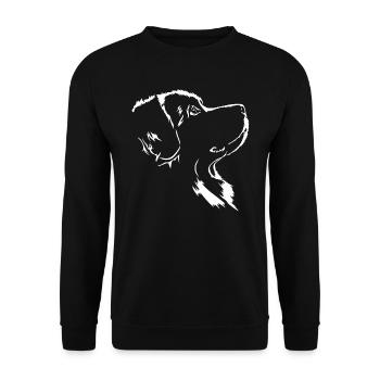 Terre-Neuve Chien Chiens Neufi Wilsigns - Sweat-shirt Unisexe - noir - Devant - Alina (178cm) & Michal (187cm)