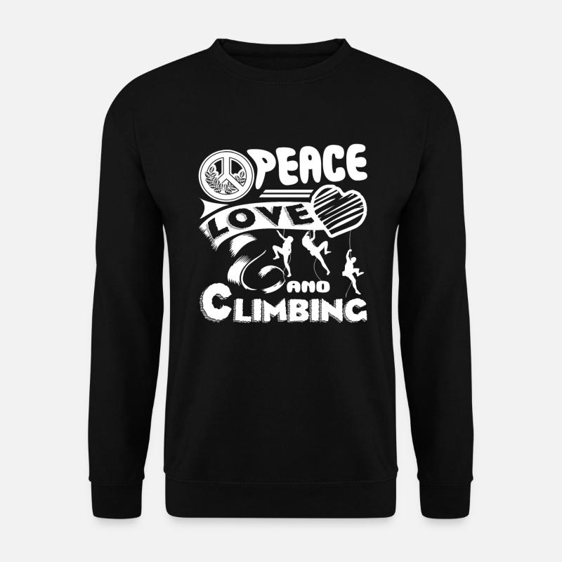 Climbing Peace Love Climbing - Unisex Sweatshirt - black
