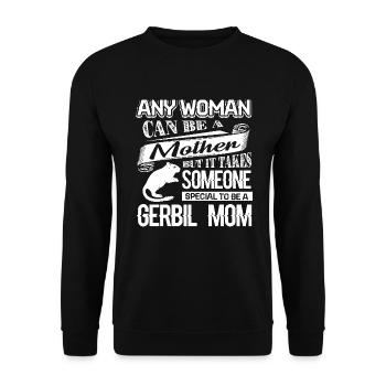 Gerbil Proud To Be Gerbil Mom - Unisex Sweatshirt - black - Front - Alina (178cm) & Michal (187cm)