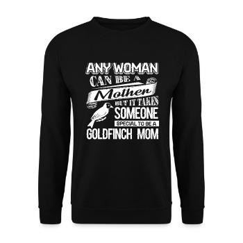 Goldfinch Proud To Be Goldfinch Mom - Unisex Sweatshirt - black - Front - Alina (178cm) & Michal (187cm)