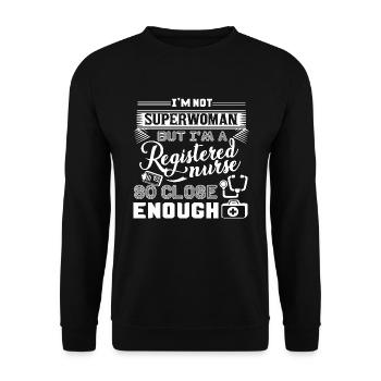 Registered Nurse I Am A Registered Nurse - Unisex Sweatshirt - black - Front - Alina (178cm) & Michal (187cm)