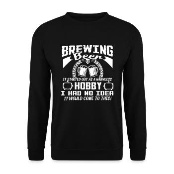 Beer Brewing Love Beer Brewing - Unisex Sweatshirt - black - Front - Alina (178cm) & Michal (187cm)