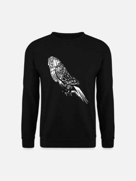 Parakeet Floral Pattern - Unisex Sweatshirt - black