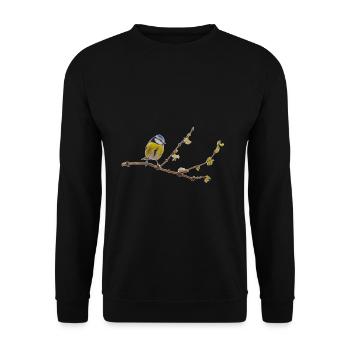 Blaumeise - Unisex Pullover - Schwarz - Vorne - Alina (178cm) & Michal (187cm)