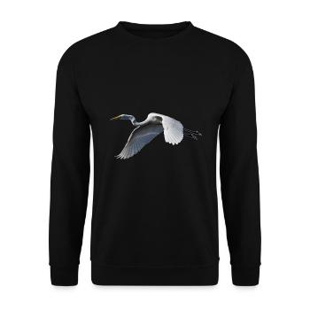 Crane - Unisex Sweatshirt - black - Front - Alina (178cm) & Michal (187cm)