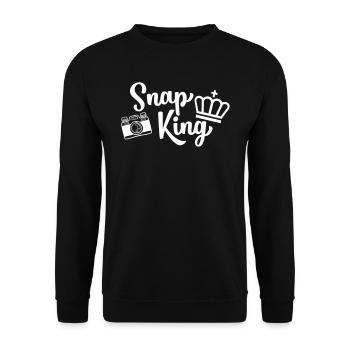 Snap King Funny Photography - lustig - Unisex Pullover - Schwarz - Vorne - Alina (178cm) & Michal (187cm)
