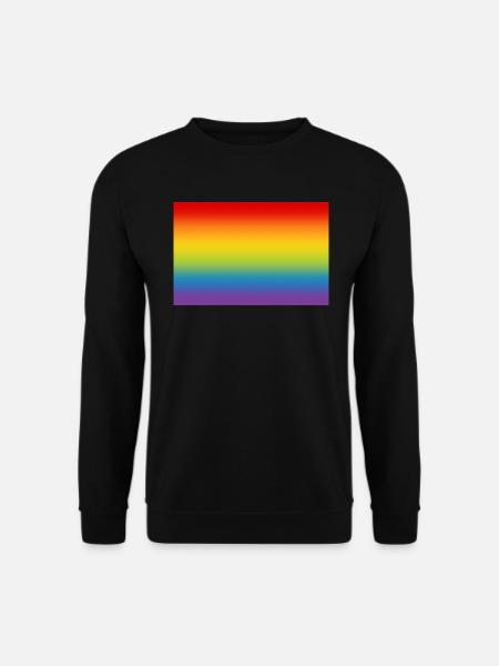 Regenbogen Flagge Fahne LGBT CSD Gay Pride - Unisex Pullover - Schwarz