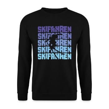 Ski ski ski - Sweat-shirt Unisexe - noir - Devant - Alina (178cm) & Michal (187cm)
