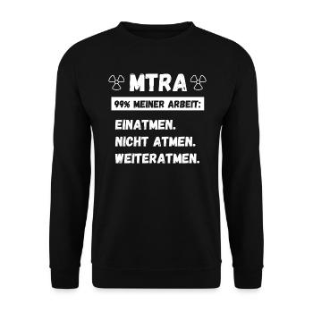MTRA Medizinisch-Technischer Radiologie Mta - Unisex Pullover - Schwarz - Vorne - Alina (178cm) & Michal (187cm)