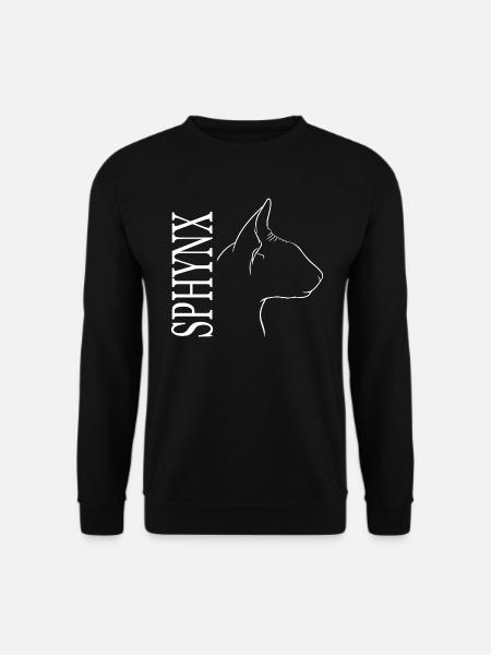 Sphynx Profile Cat Cat Wilsigns - Unisex Sweatshirt - black