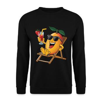 Mango - Unisex Pullover - Schwarz - Vorne - Alina (178cm) & Michal (187cm)