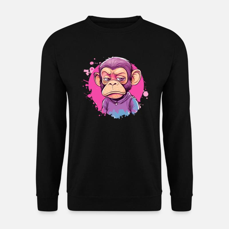 Grumpy Monkey Street Style - Unisex Sweatshirt - black