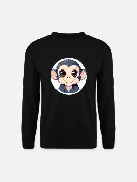 Funny baby monkey - Unisex Sweatshirt - black