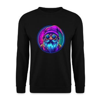 Cosmic Magic Dwarf - Unisex Sweatshirt - black - Front - Alina (178cm) & Michal (187cm)