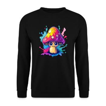 Colorful lucky guy - Unisex Sweatshirt - black - Front - Alina (178cm) & Michal (187cm)