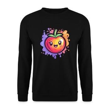 Tomate avec éclaboussure - Sweat-shirt Unisexe - noir - Devant - Alina (178cm) & Michal (187cm)