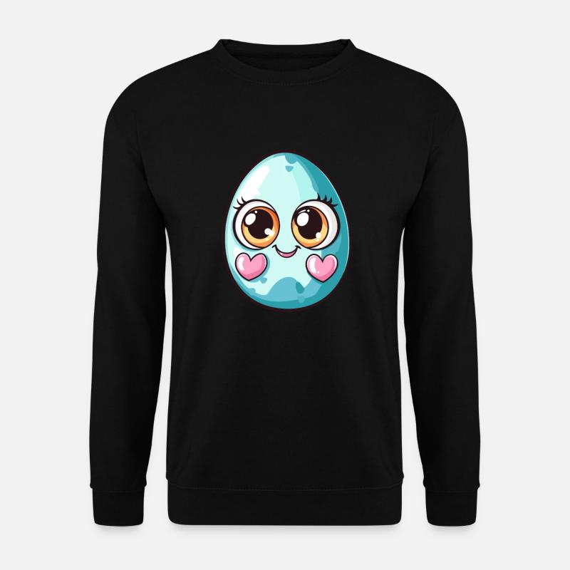 Cute Blue Spotted Egg - Unisex Sweatshirt - black