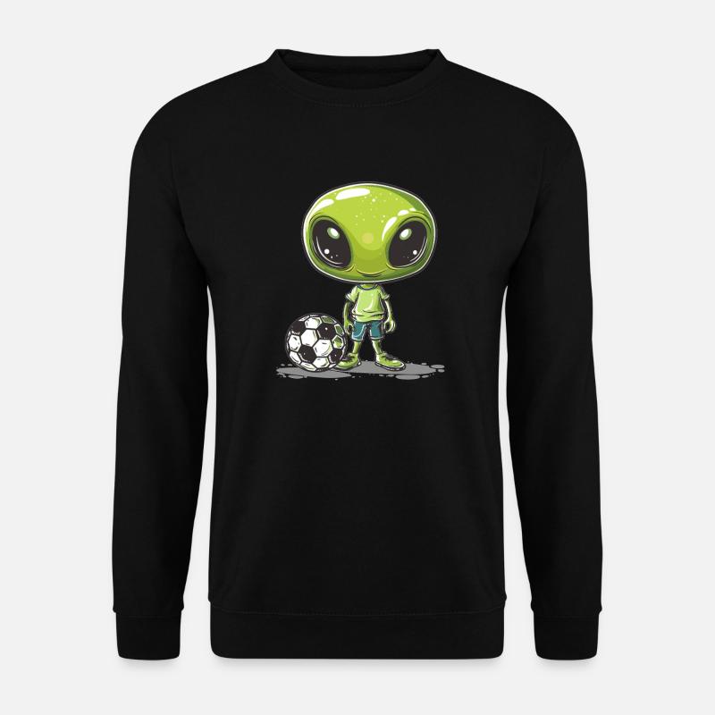 Soccer Alien Buddy - Unisex Sweatshirt - black