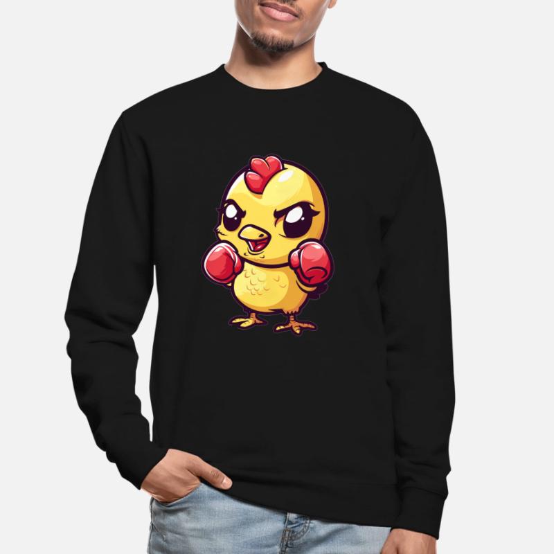 Mignon poussin de boxe Sweat-shirt Unisexe
