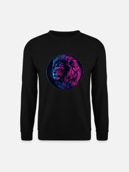 Neonlöwe - Unisex Pullover - Schwarz