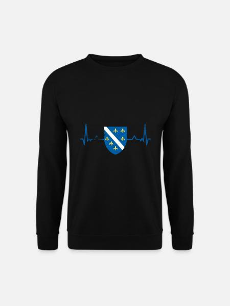 Bosnia heartbeat Bosnia boy - Unisex Sweatshirt - black