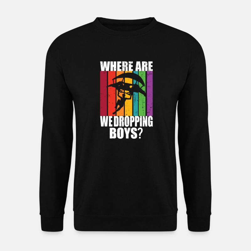 Where are we dropping guys? PUBG Battle Royal - Unisex Pullover - Schwarz