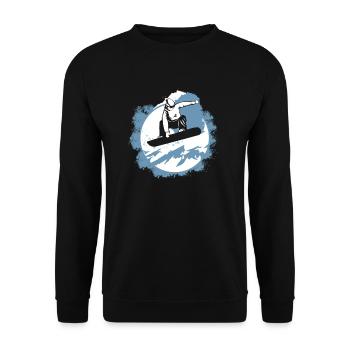 Surf des neiges - Sweat-shirt Unisexe - noir - Devant - Alina (178cm) & Michal (187cm)