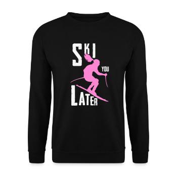 ski you later - Unisex Pullover - Schwarz - Vorne - Alina (178cm) & Michal (187cm)