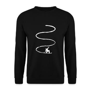 Snowboard Snowboarding - Unisex Pullover - Schwarz - Vorne - Alina (178cm) & Michal (187cm)