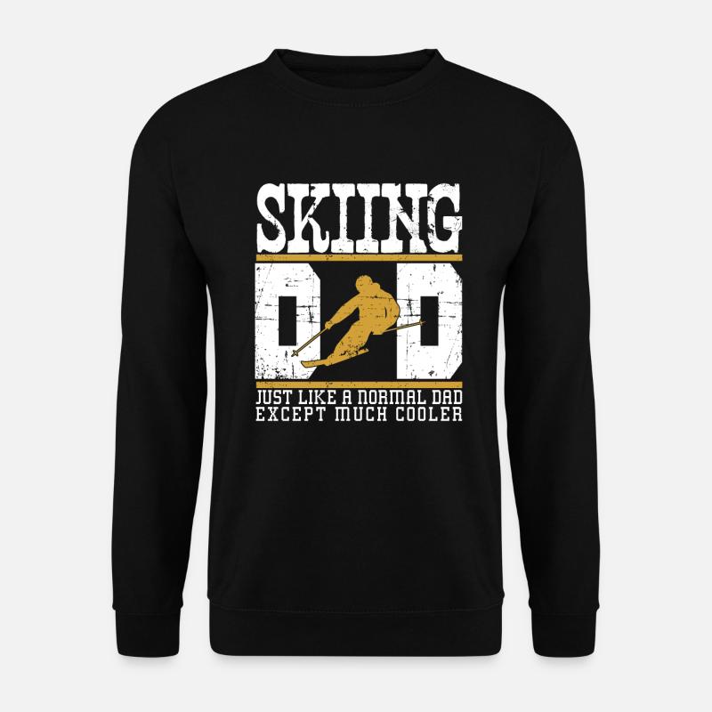 Skiing Dad - Unisex Sweatshirt - black