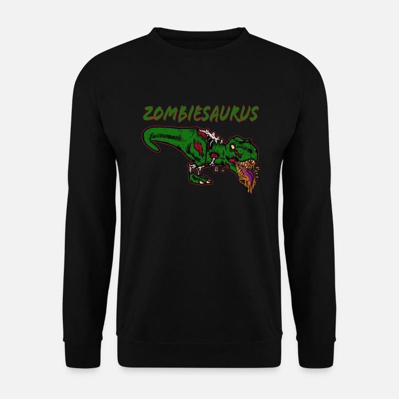Zombiesaurus dinosaur T-Rex Dino Halloween - Unisex Sweatshirt - black