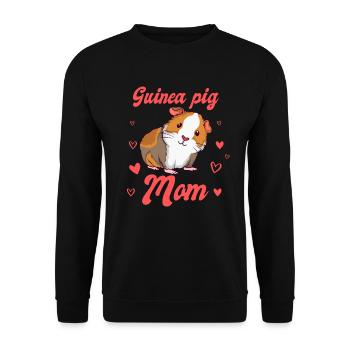 Guinée Pig Mom rongeur cobaye maman - Sweat-shirt Unisexe - noir - Devant - Alina (178cm) & Michal (187cm)