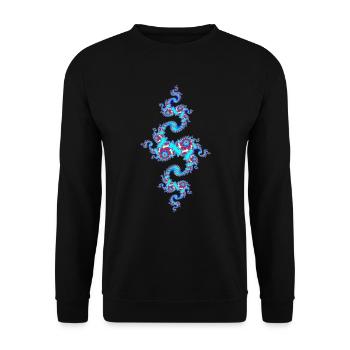 Julia Fraktal - Sweat-shirt Unisexe - noir - Devant - Alina (178cm) & Michal (187cm)