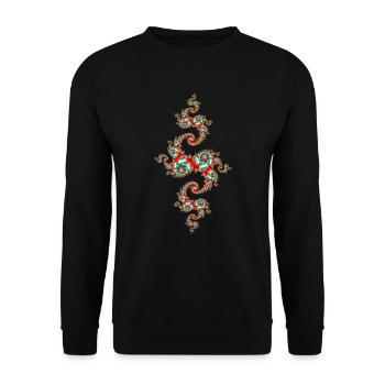 Julia Fraktal - Sweat-shirt Unisexe - noir - Devant - Alina (178cm) & Michal (187cm)
