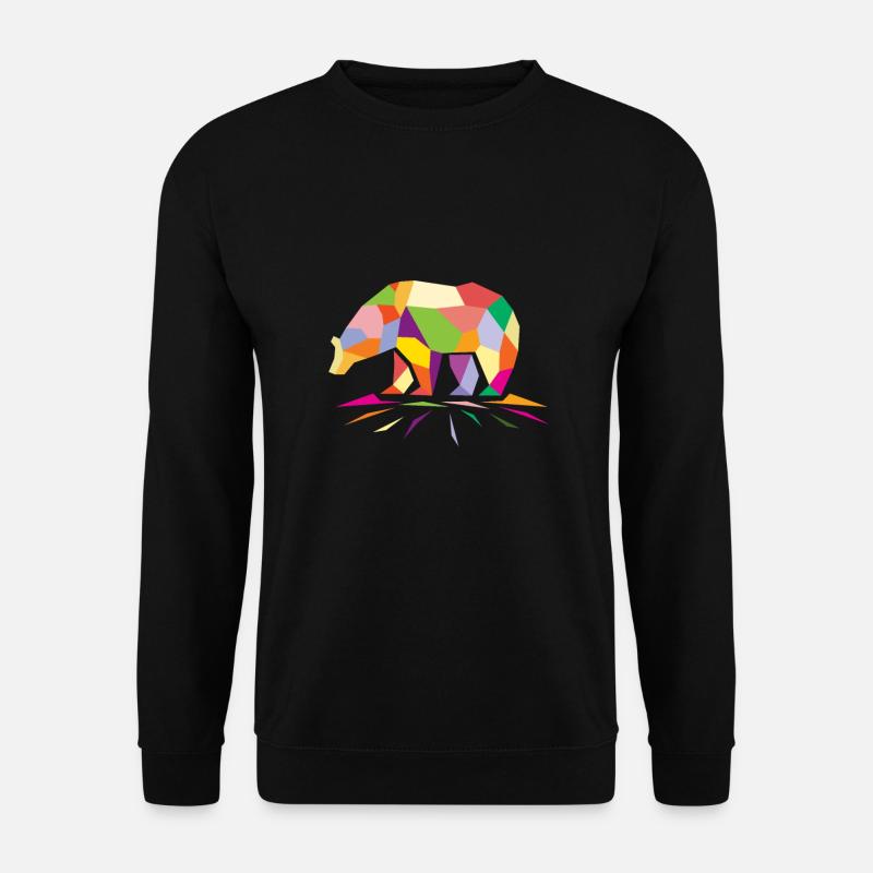 Polygon bear - Unisex Sweatshirt - black