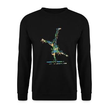 Calisthenics - Sweat-shirt Unisexe - noir - Devant - Alina (178cm) & Michal (187cm)