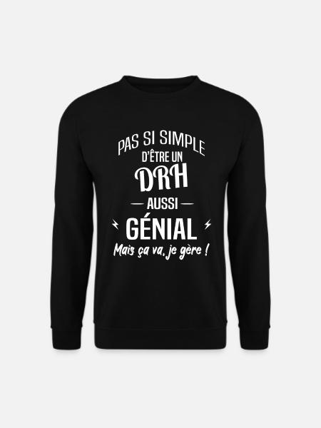 DRH - Sweat-shirt Unisexe - noir