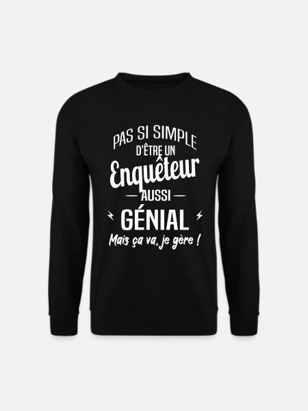 Enquêteur - Sweat-shirt Unisexe - noir