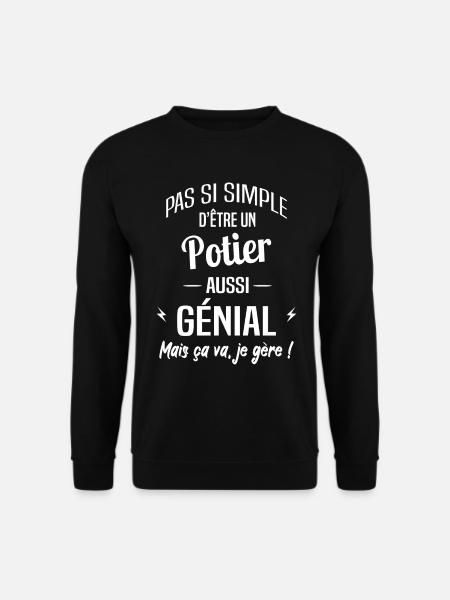 Potier - Sweat-shirt Unisexe - noir