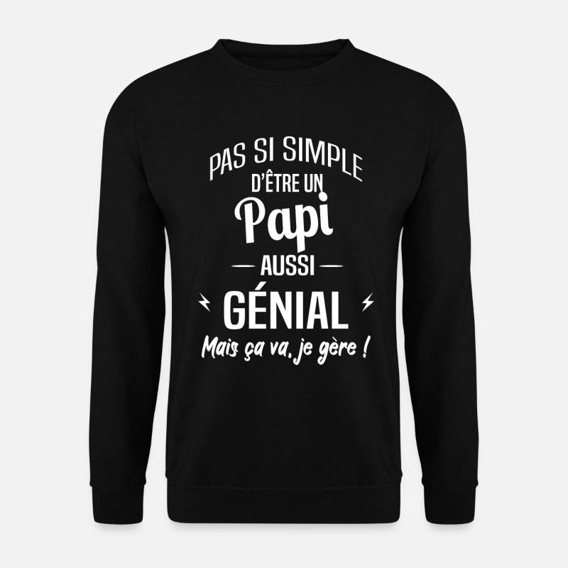 Papi - Sweat-shirt Unisexe - noir