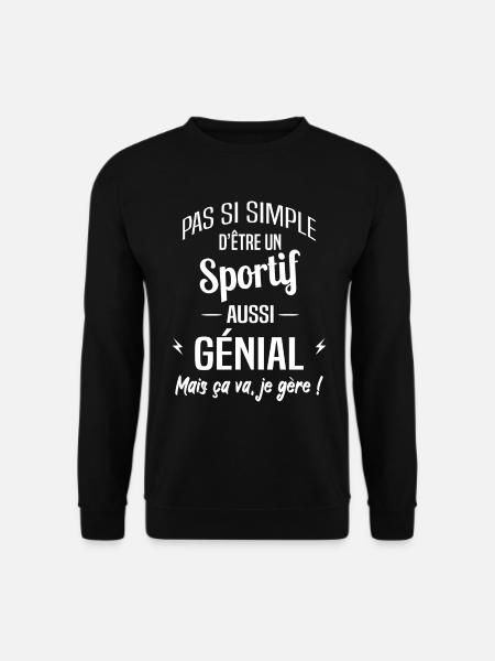 Sportif - Sweat-shirt Unisexe - noir