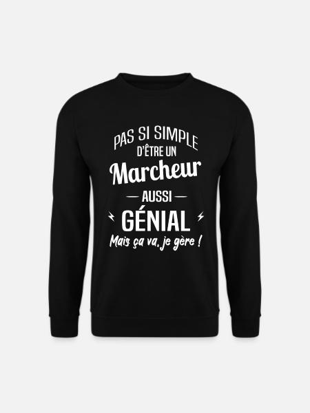 Marcheur - Sweat-shirt Unisexe - noir