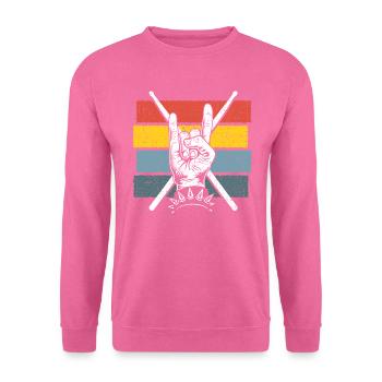 Drum Sticks - Tambours - Sweat-shirt Unisexe - rose - Devant