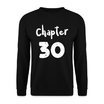 Chapter 30 - 30th Birthday - Unisex Pullover - Schwarz - Vorne - Alina (178cm) & Michal (187cm)