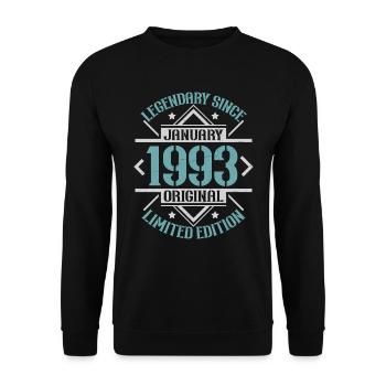 Legendary since January 1993 limited edition - Unisex Sweatshirt - black - Front - Alina (178cm) & Michal (187cm)
